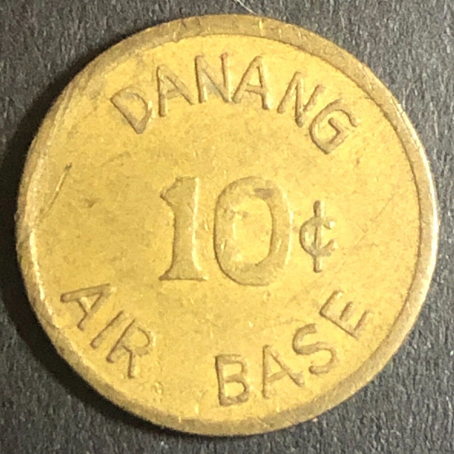 Vietnam Trade Token Military (Danang) Air Base 10c 17.7mm