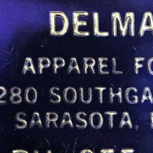 c1960's Foil Wooden Matchbox / Matchbook Delmar's Apparel Sarasota, FL