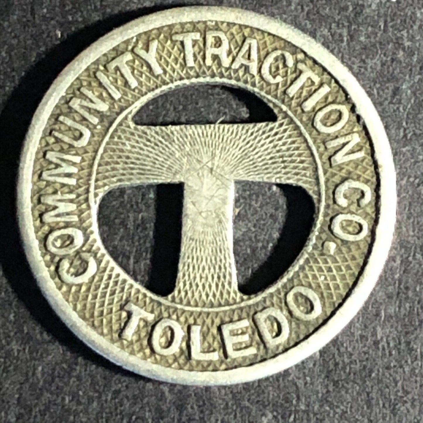 Community Traction Co. Toledo WM One Fare Transit Token 16.42mm