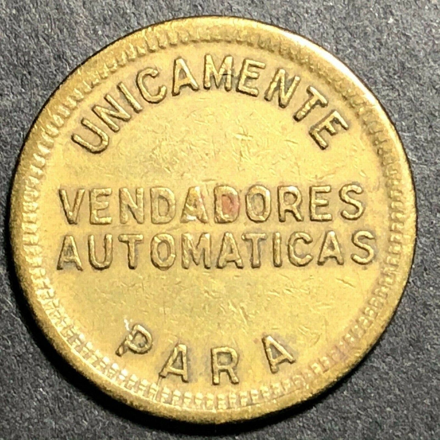 21mm Coca Cola M.R. Ficha Para Unicamente Vendadores Automaticas Brass Token