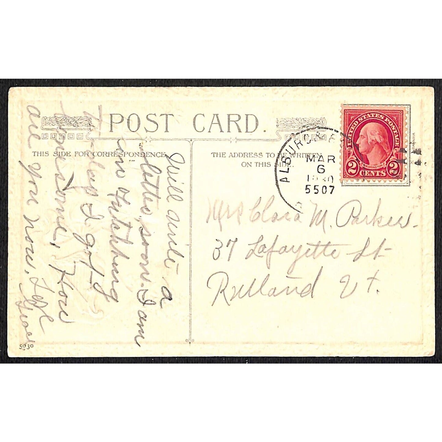 Ireland Postcard Erin Go Bragh Salmon Leap, Kenmare Embossed PM 1930