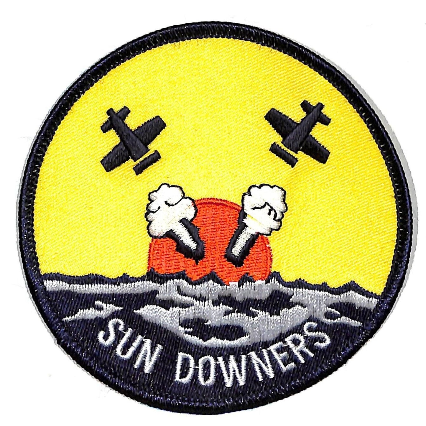 Fighter Squadron 111 (VF-111) Sundowners / Sun Downers Embroidered Patch 4" dia.