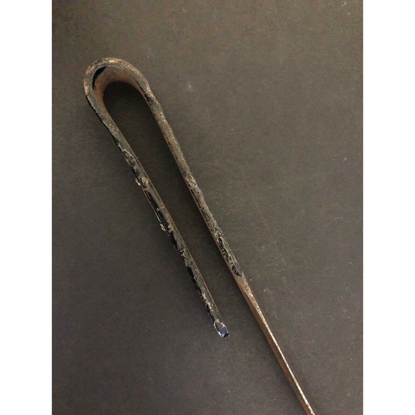 Vintage c1930's-40's 10" Painted Hammered "U" Handle Letter Opener