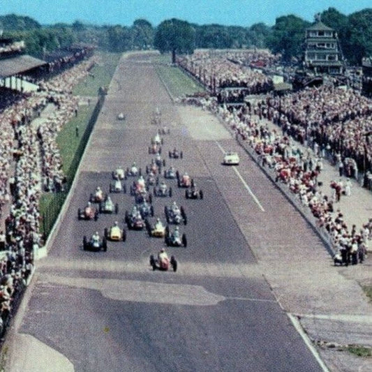 Indy 500 Postcard 1950 "The Start of the Race" Unposted VGC