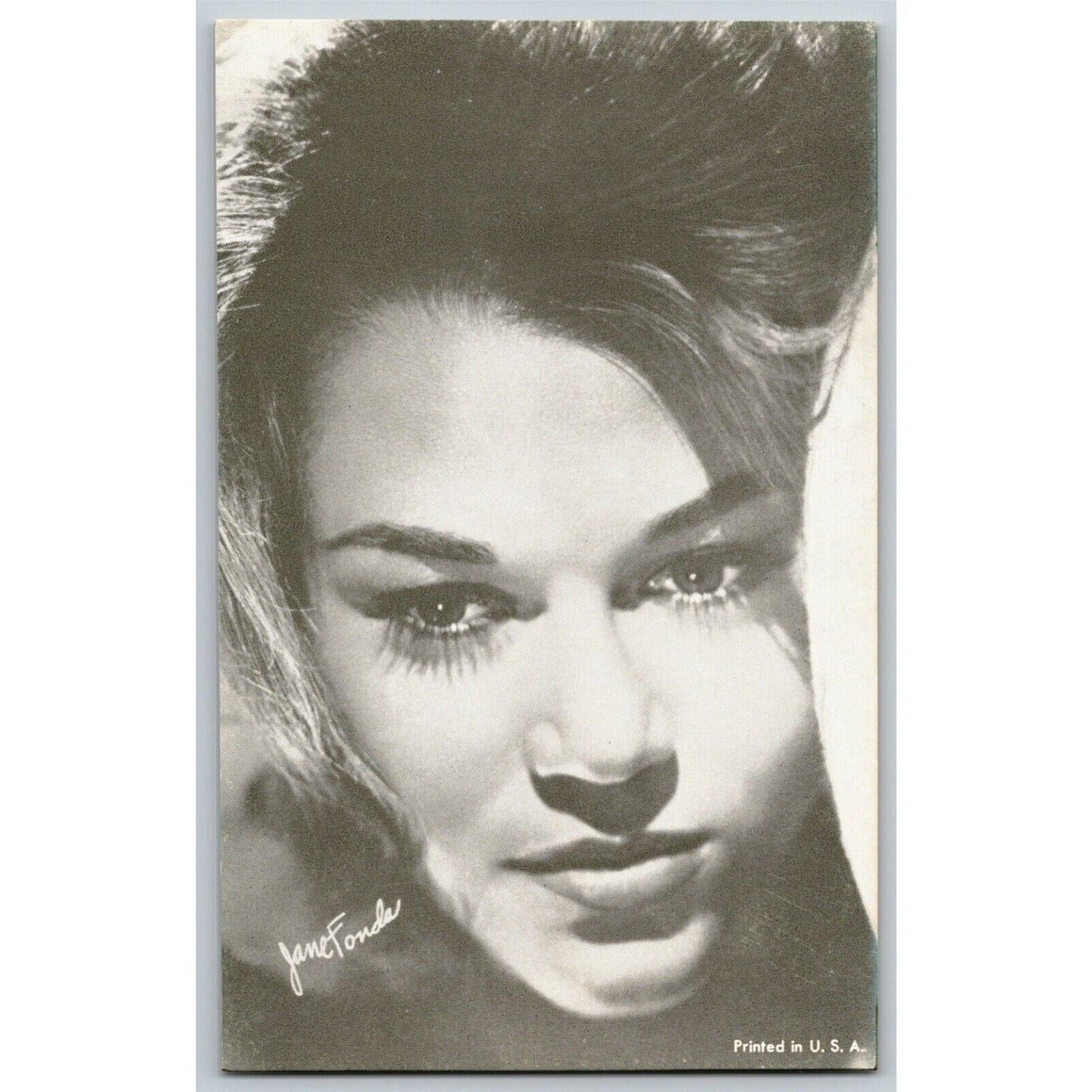 Jane Fonda Leading Lady Movie Star Arcade Card - Ken Prag Coll. EXC