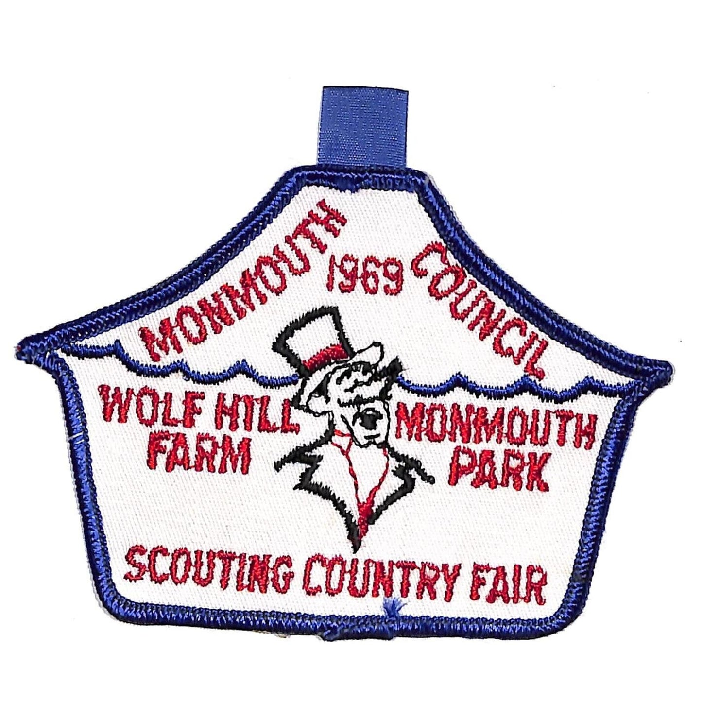BSA Patch Monmouth Council 1969 Wolf Hill Farm Scouting Country Fair VGC