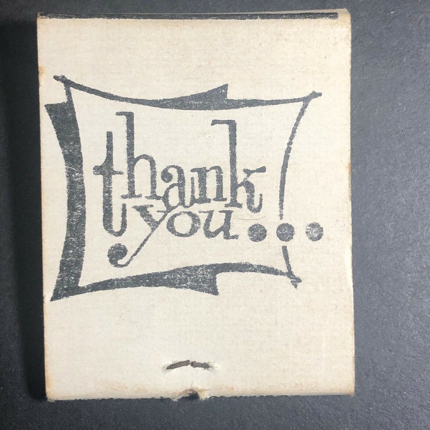1950's-60's Full Matchbook - "Thank You"
