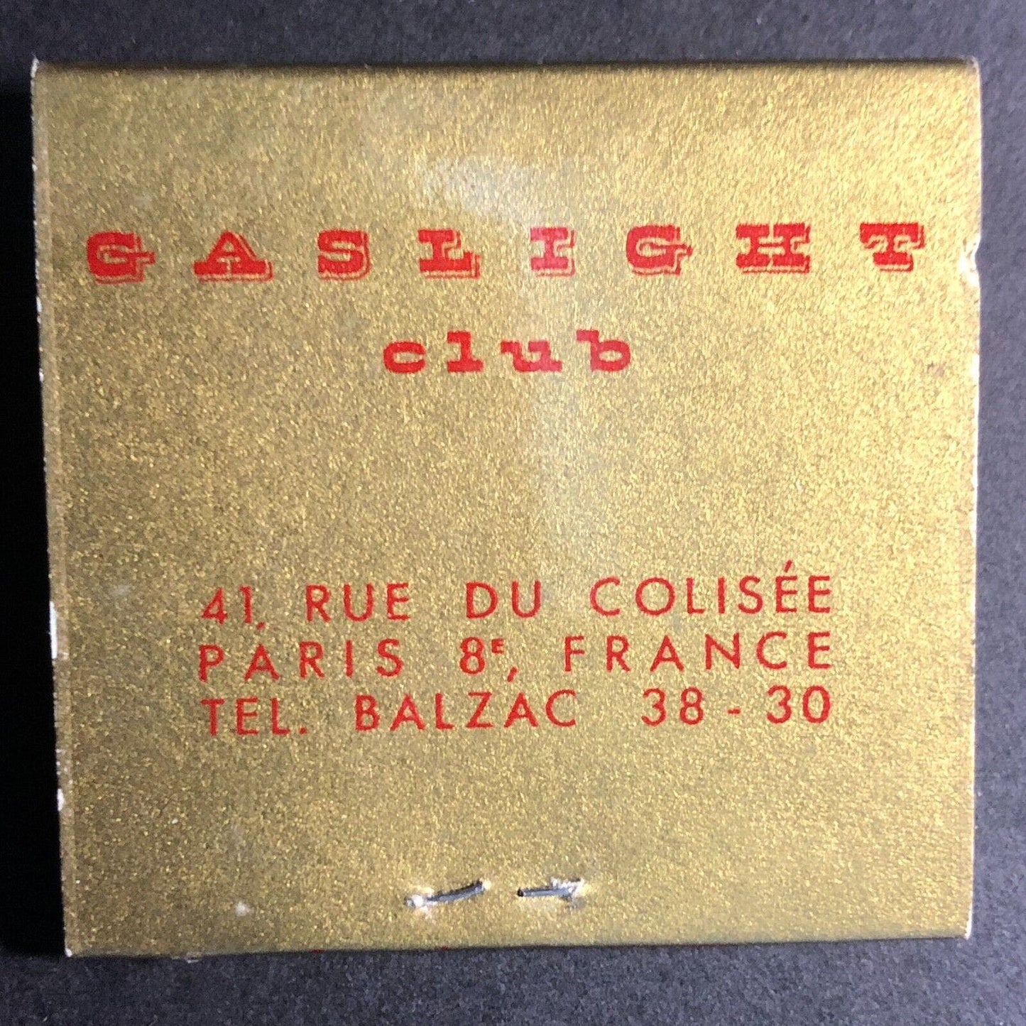 Gaslight Club Paris Full Matchbook c1960's Lenticular Dancing Girls - VGC