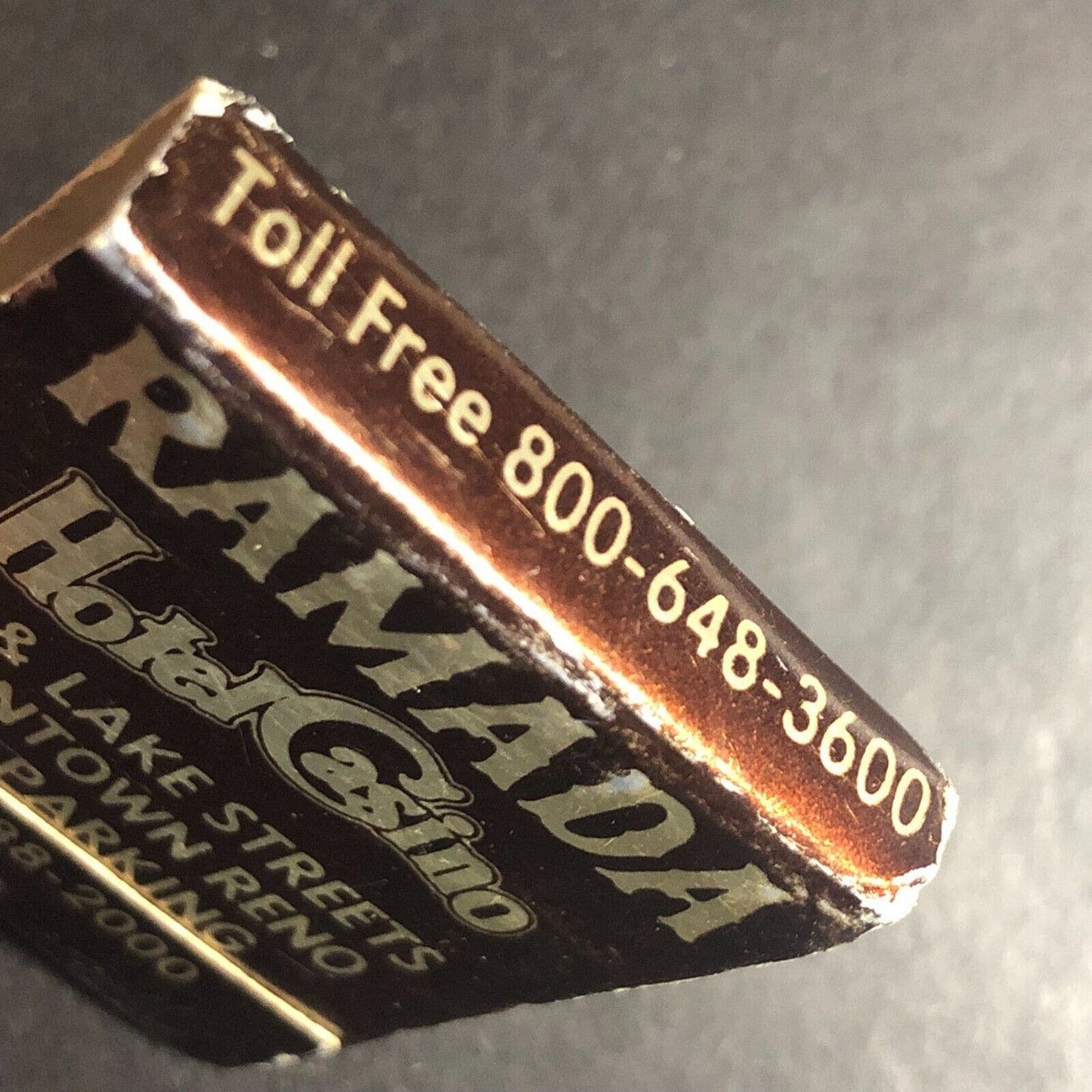Downtown Reno Ramada Hotel Casino Full Matchbook c1975-85