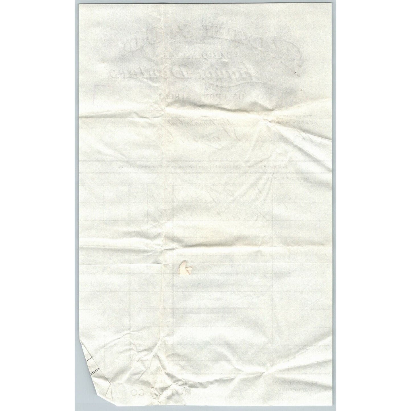 c1908 Roth & Co. Liquor Invoice to Levi Strauss San Francisco Billhead