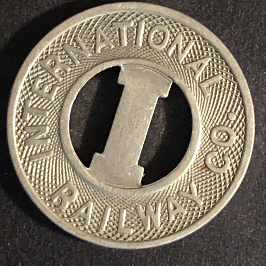 International Railway Co. (Kenmore, NY) WM 10¢ Transit Token 22.6mm Scarce