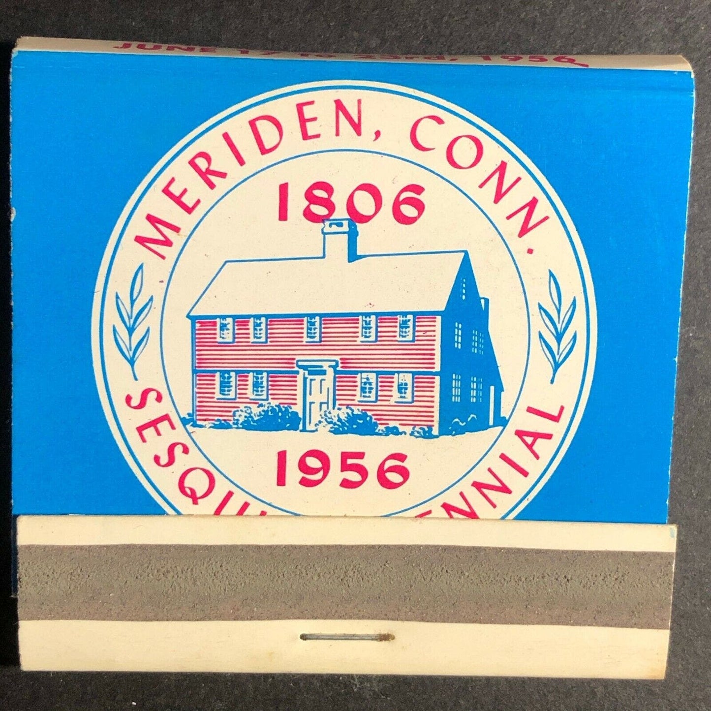 Vintage 1956 Full Matchbook "150th Anniversary" 7-Day Celebration