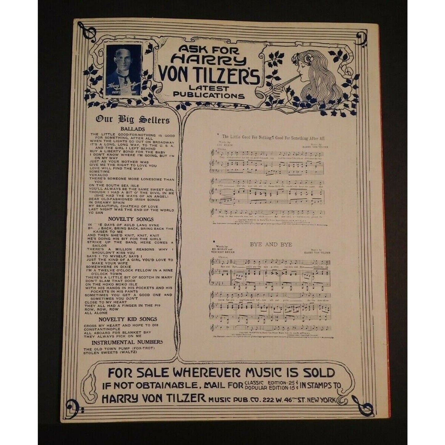 WWI Sheet Music - "When I Send You A Picture Of Berlin - You'll Know It's Over"