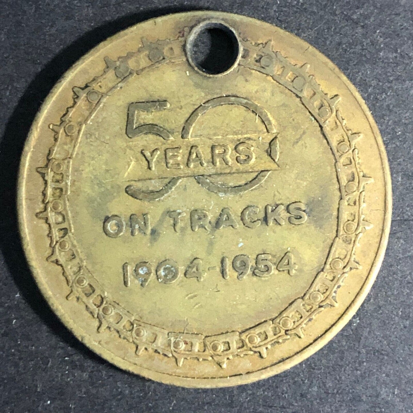 Caterpillar Pioneer Track-Type Power 50 Years 1954 Medal / Token 32mm 10g