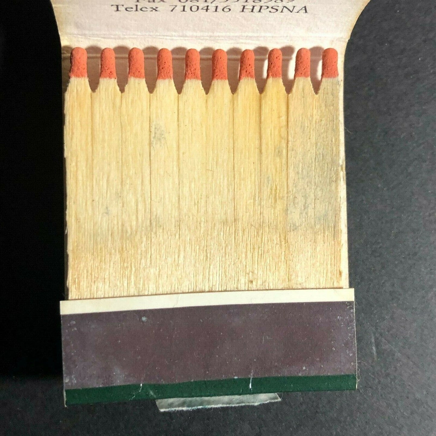c1980's Full Matchbook Wooden Sticks Quality Hotels Napoli Italy