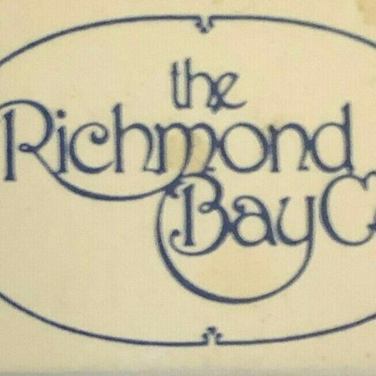 c1970's-80's Wooden Matchbox Matchbook - "The Richmond Bay Co." Richmond, VA