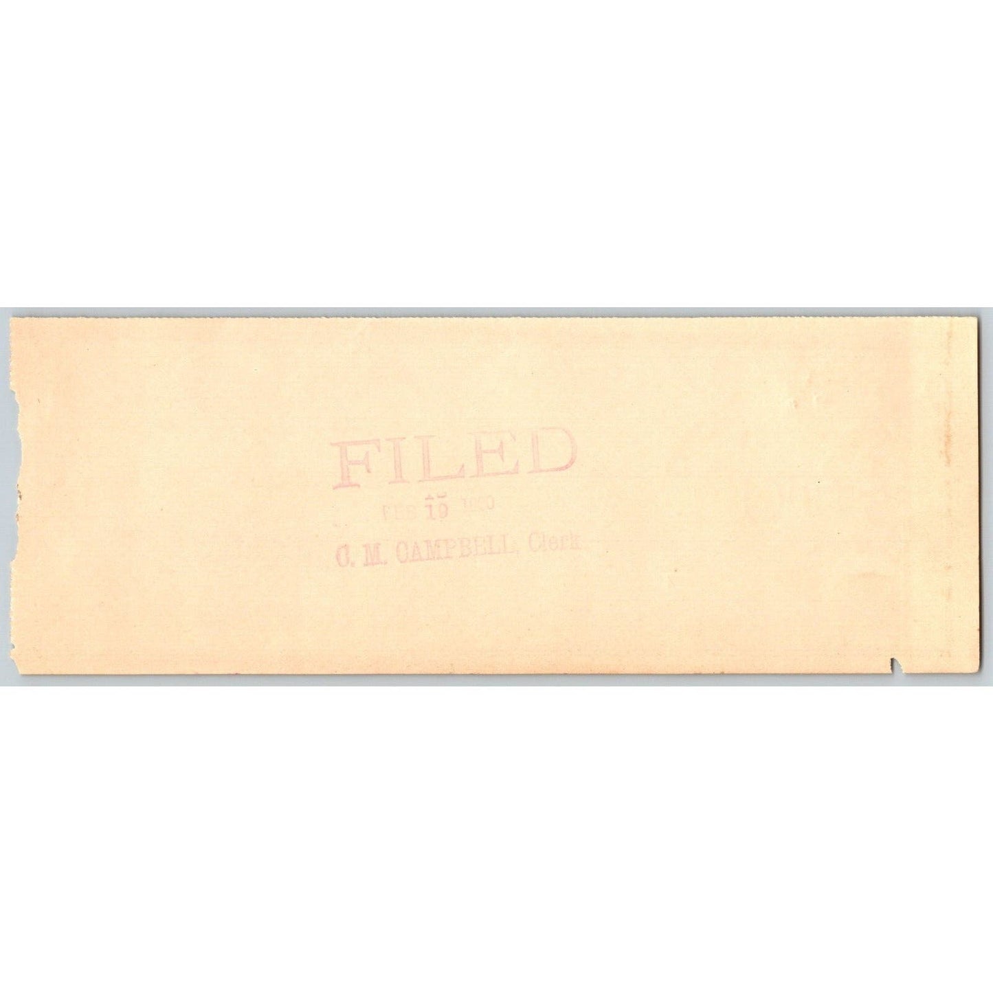 Earl, OK Indian Territory 1899 Bank Check Format Receipt - Very Scarce