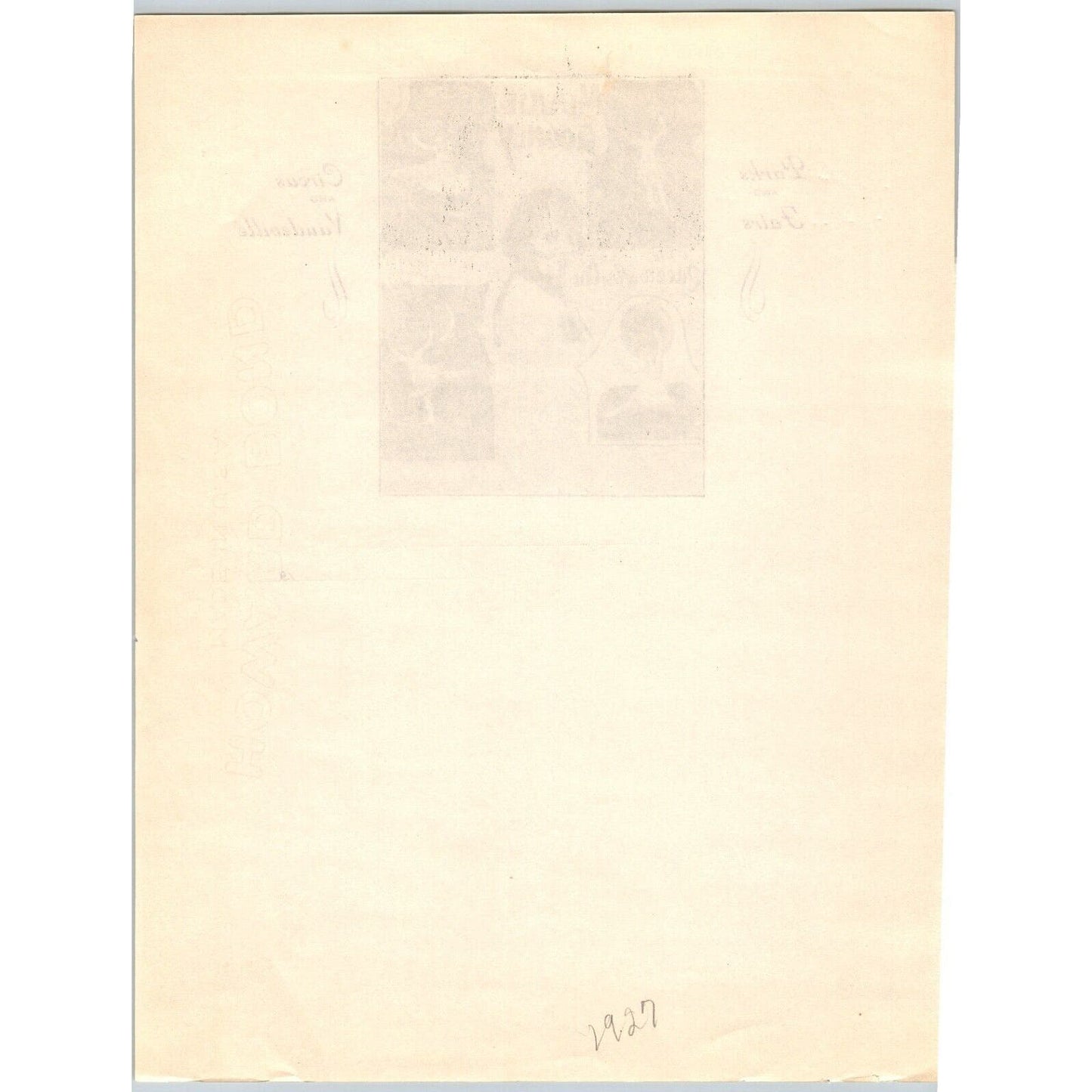 Minnie Rooney "Queen of the Air" Real Photo Circus Letterhead 1927 Scarce