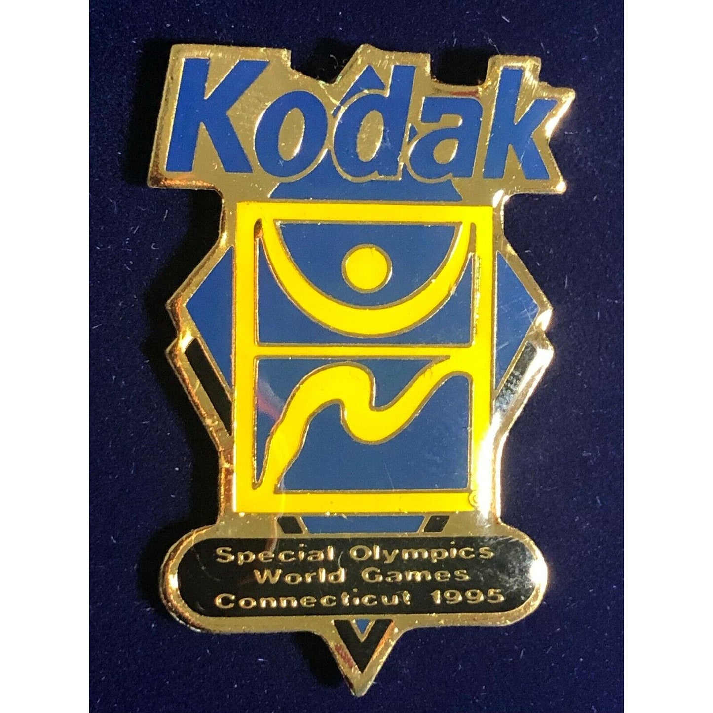 1995 Kodak Lapel Hat Pin - International Special Olympics Games Connecticut