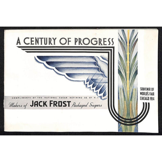 Jack Frost Sugar 24pp Booklet Brochure 1934 Chicago World's Fair - w/Poster VGC