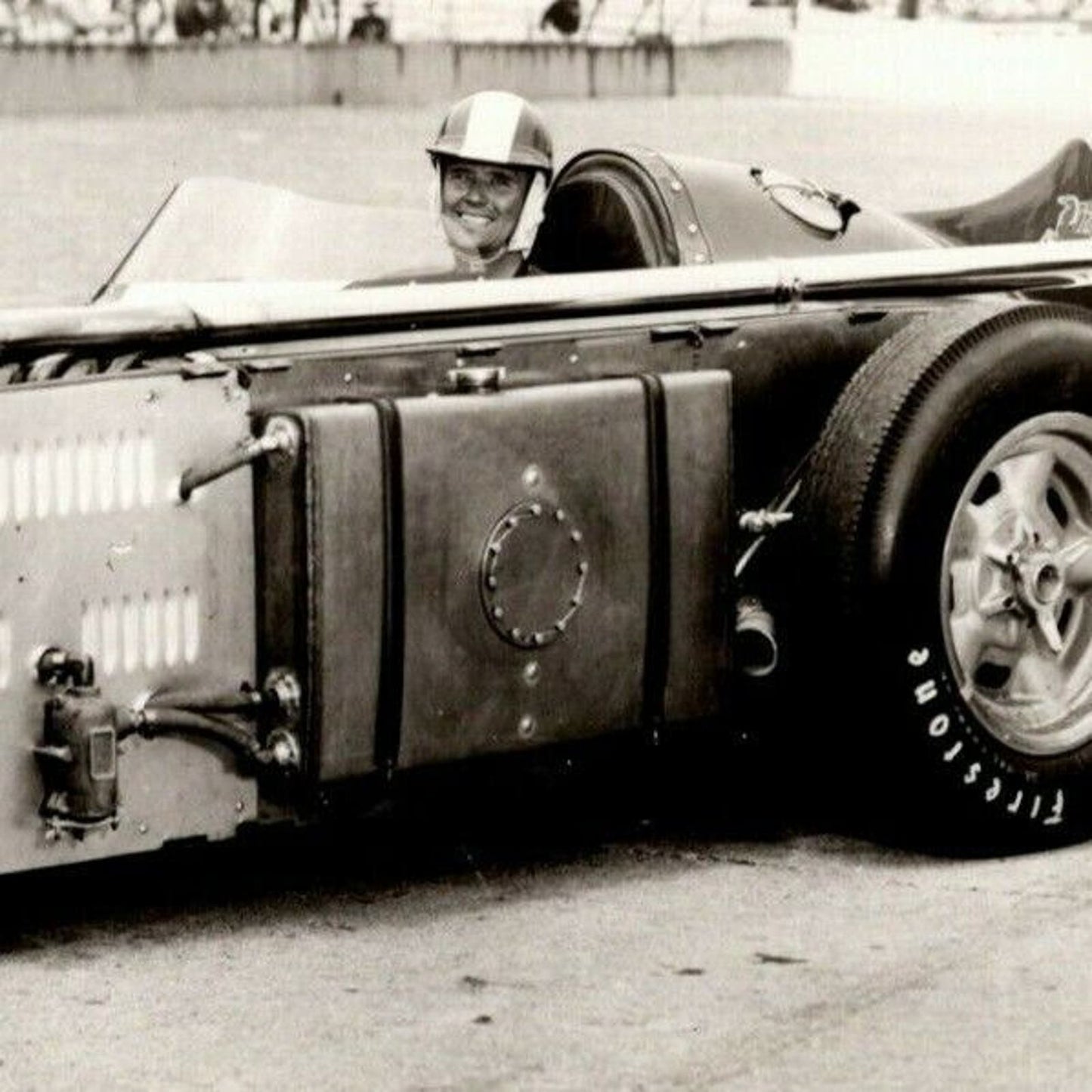 Indy 500 RPPC Postcard "1955 Jimmy Daywalt" Official Race Photo Unposted VGC