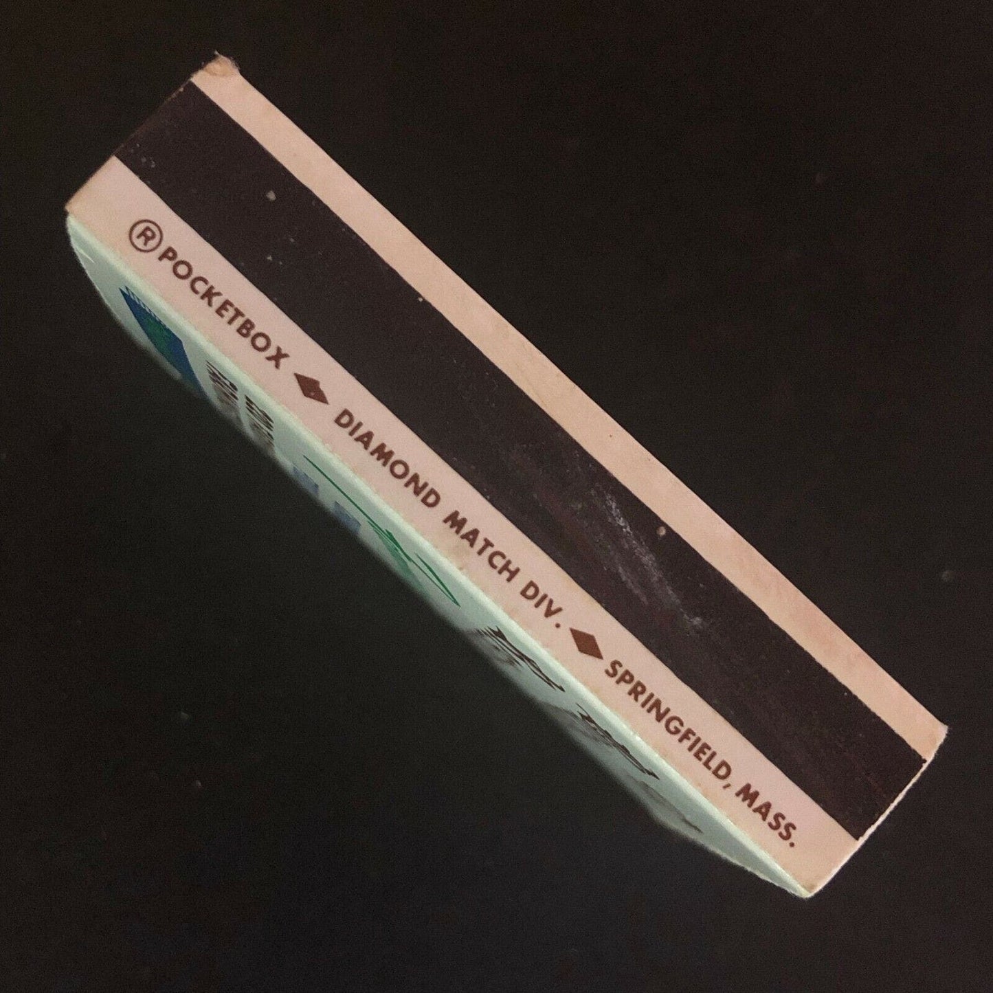 c1970's-80's Wooden Matchbox Matchbook "The Buckboard Restaurant" Farmington, CT
