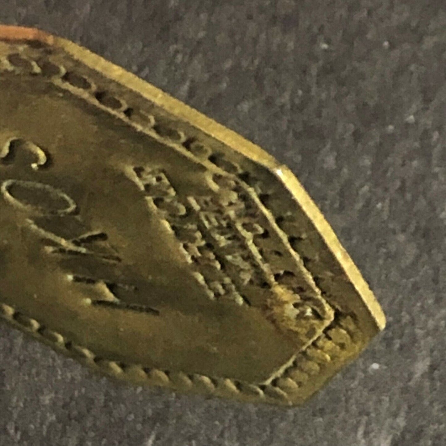 H. Kos H. Rice Maker Dayton, O Brass "5" Token 22.4mm Unknown Octagon