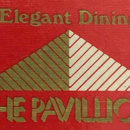 c1990s' Wooden Matchboxes / Matchbooks - "The Pavillion" Restaurant Cheshire, CT