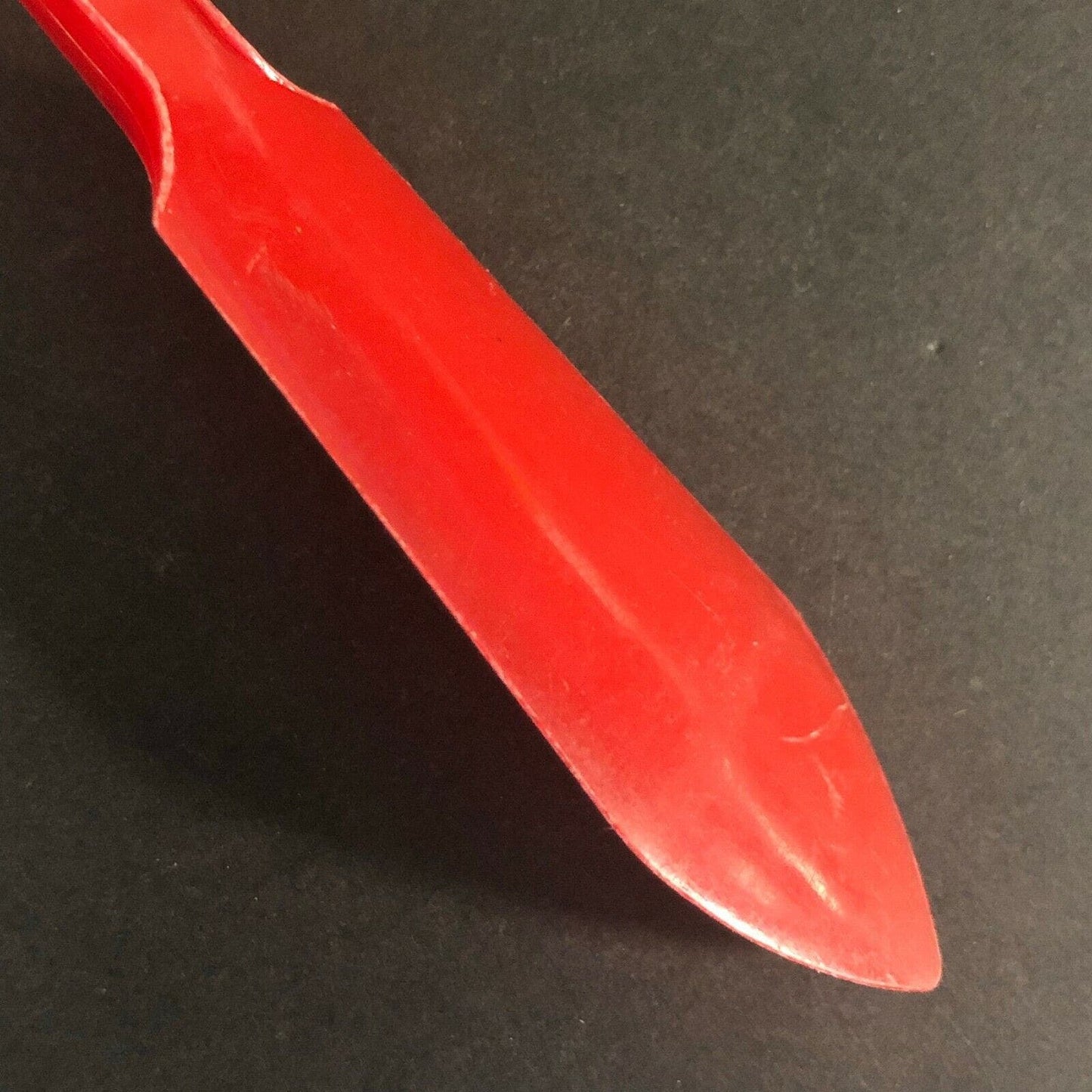 Mr. Peanut Red Spreader / Scraper Knife 6 1/2" c1950's-60's - VGC