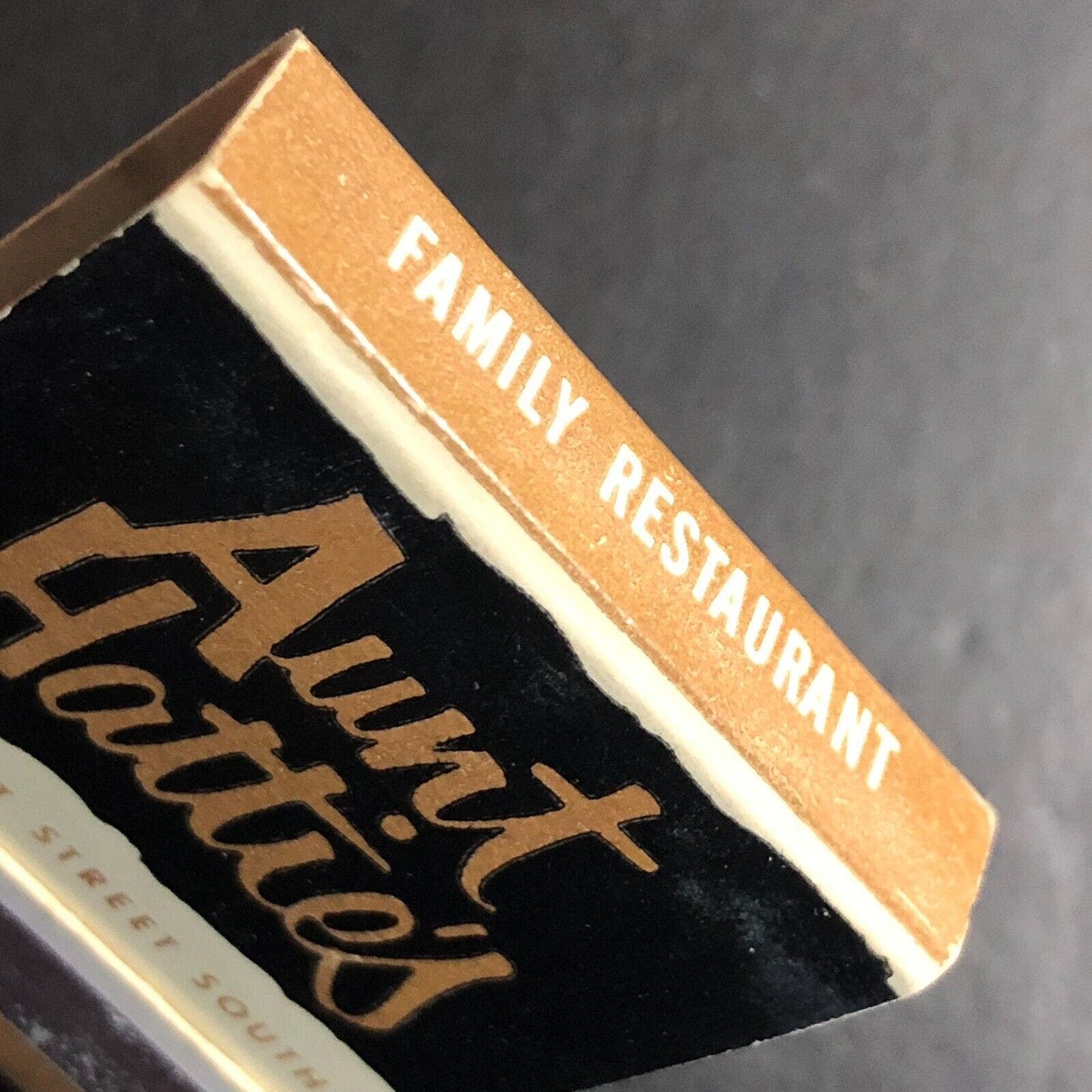 Aunt Hattie's Restaurant St Petersburg, FL Near Full (-1) Matchbook c1960's-73