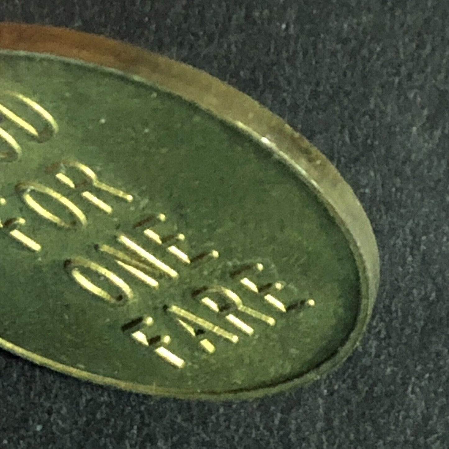 Broward County Transit (Ft. Lauderdale) G/F One Fare Brass Transit Token 23mm