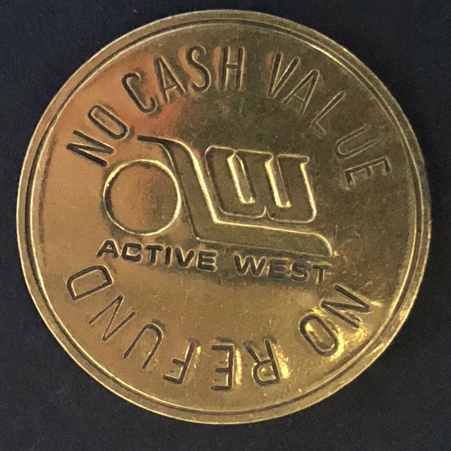 22.8mm Active West Deep Grove - Nickel Plated? Token - Fauver Collection