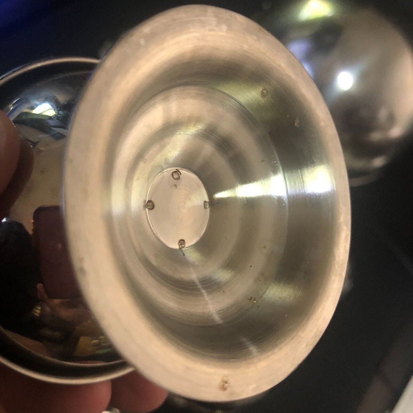 Group of 8 MCM ? Alum. Round Polished Chrome Covered Spice Salt Sugar Containers