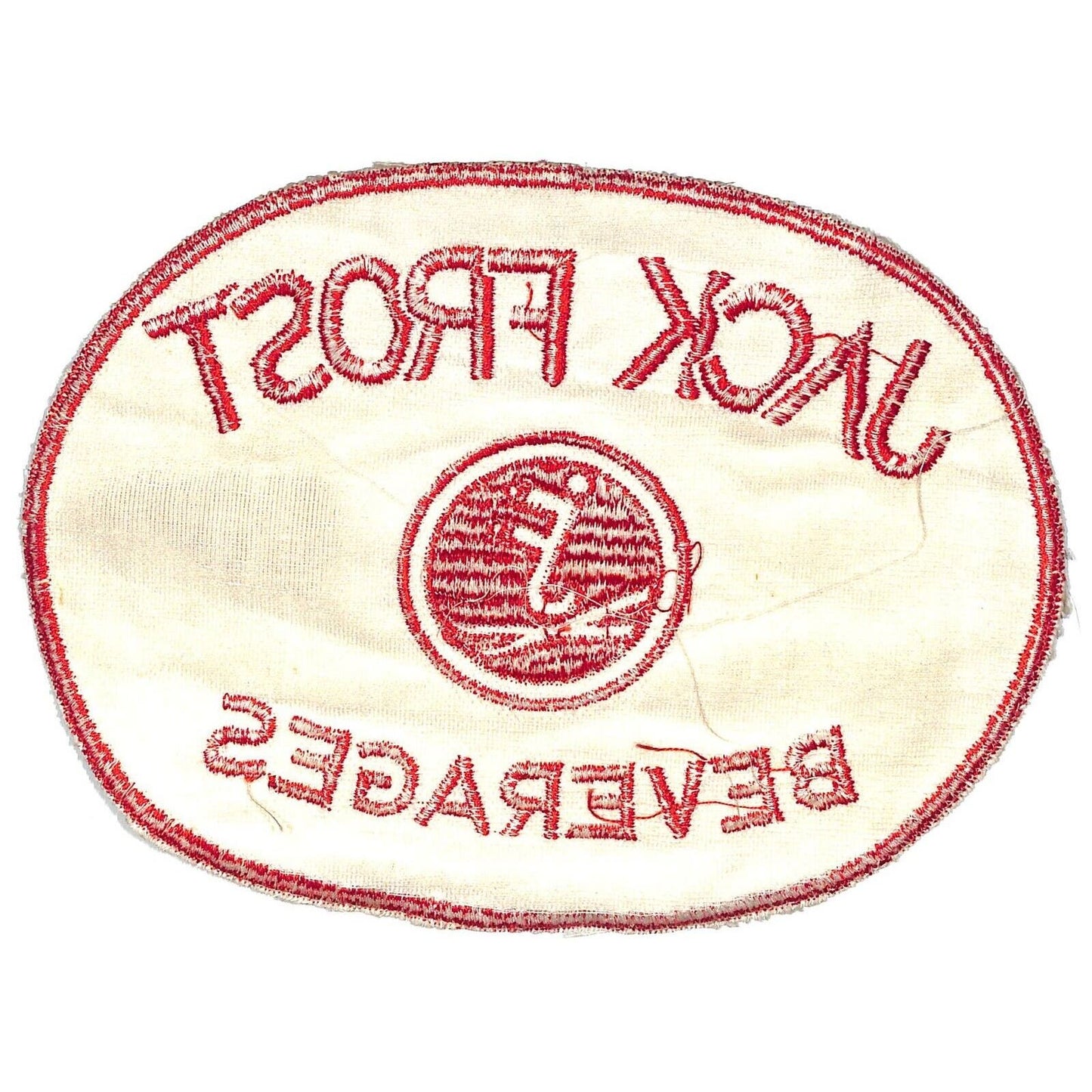 Jack Frost Beverages Embroidered Soda Patch c1940's-50's VGC Very Scarce