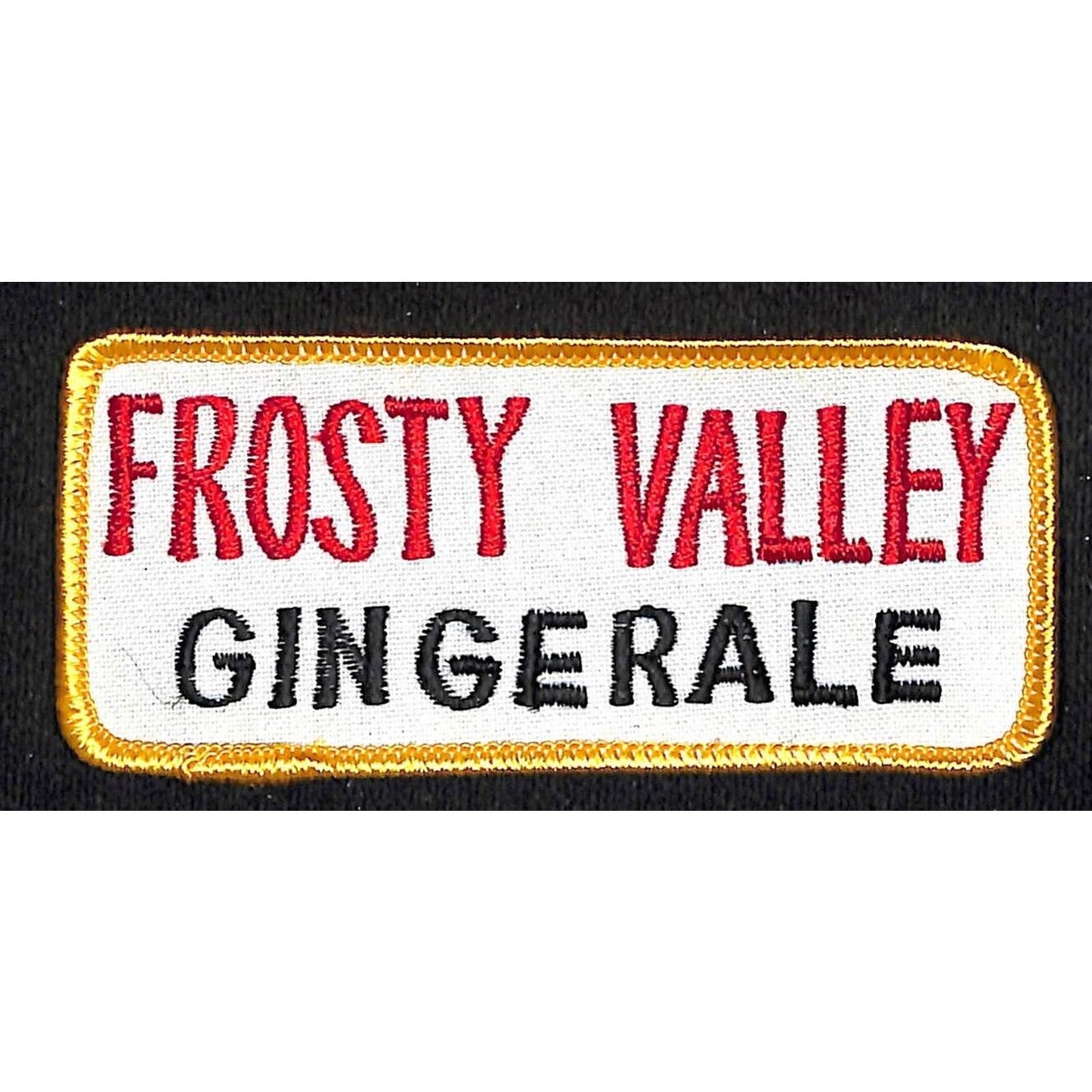Frosty Valley Ginger Ale Embroidered Soda Patch c1940's-1950's ? VGC Scarce