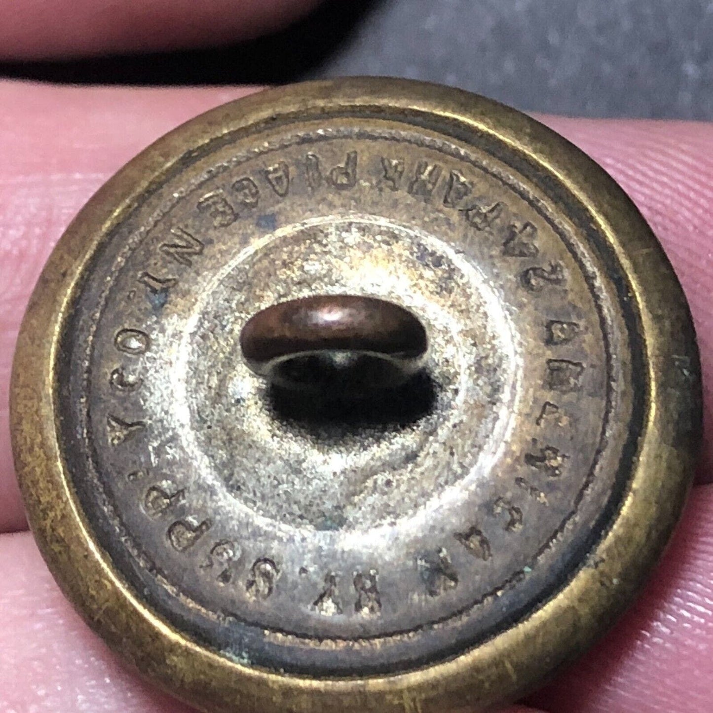 Buffalo, Rochester, and Pittsburgh Railway Brass Uniform Button 3/4" American