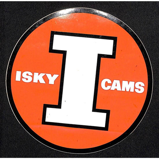 Isky Cams Performance Auto Racing Sticker 4 7/8" c1969