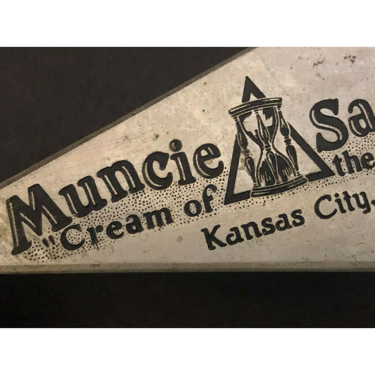 c1920's-30's 5" Muncie Sand Kansas City Trowel Advertising Letter Opener - VGC