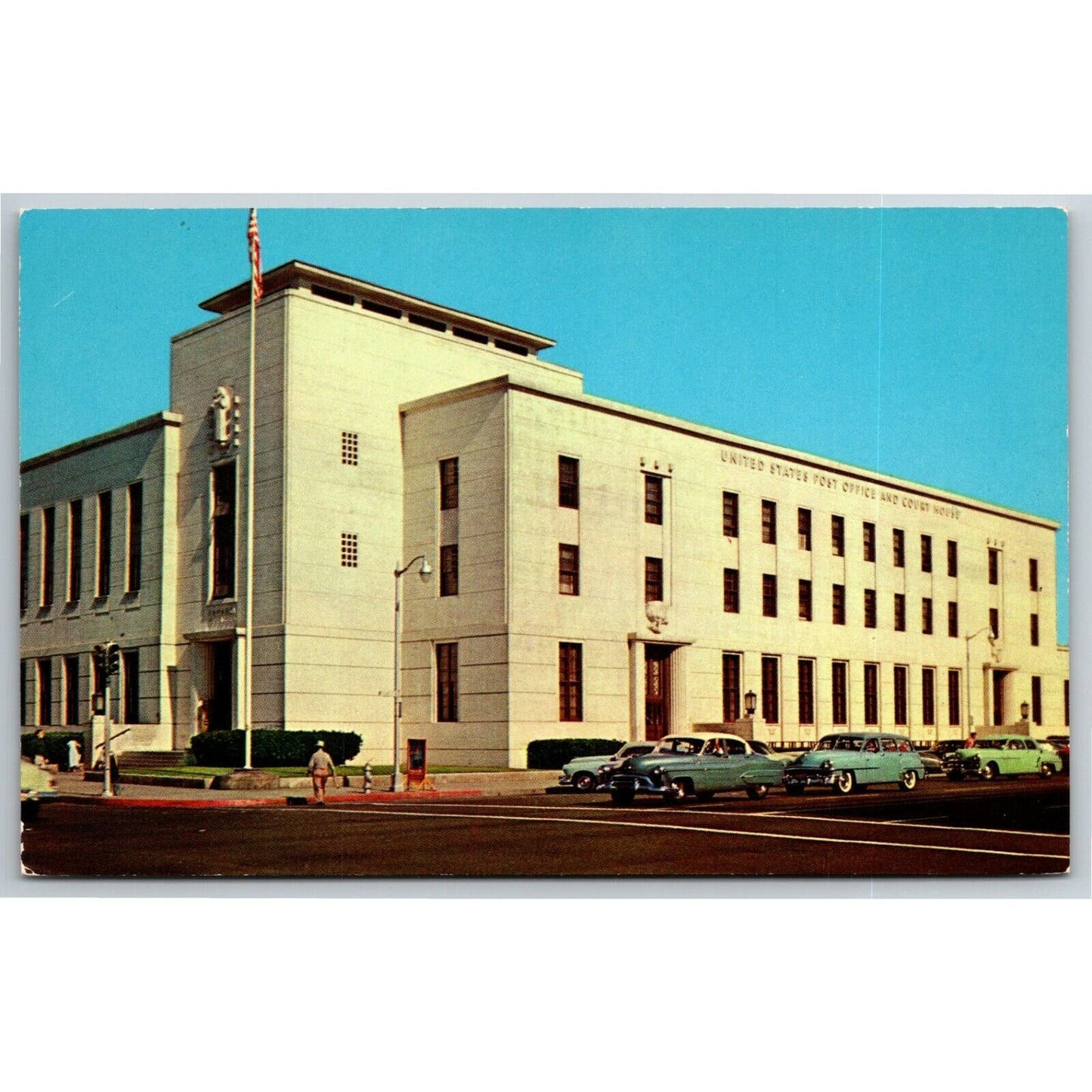 Vintage Postcard - United States Post Office, Fresno, CA - Unposted