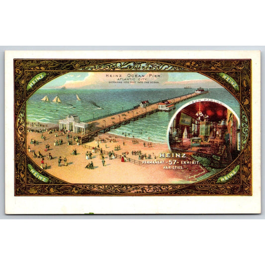 Heinz Ocean Pier Advertising Postcard UDB / DB Combo* UP c1907 VGC