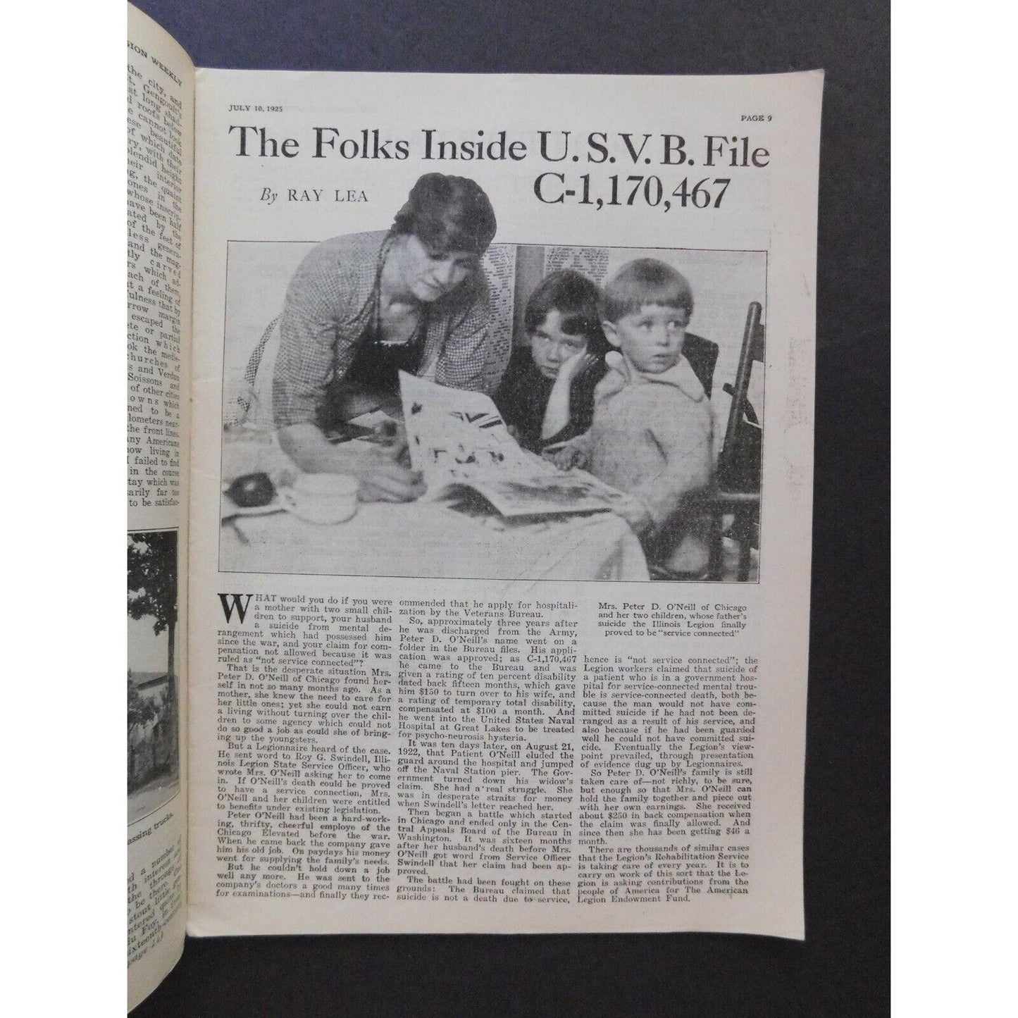 "The American Legion Weekly" July 10 1925 - 22 pgs.