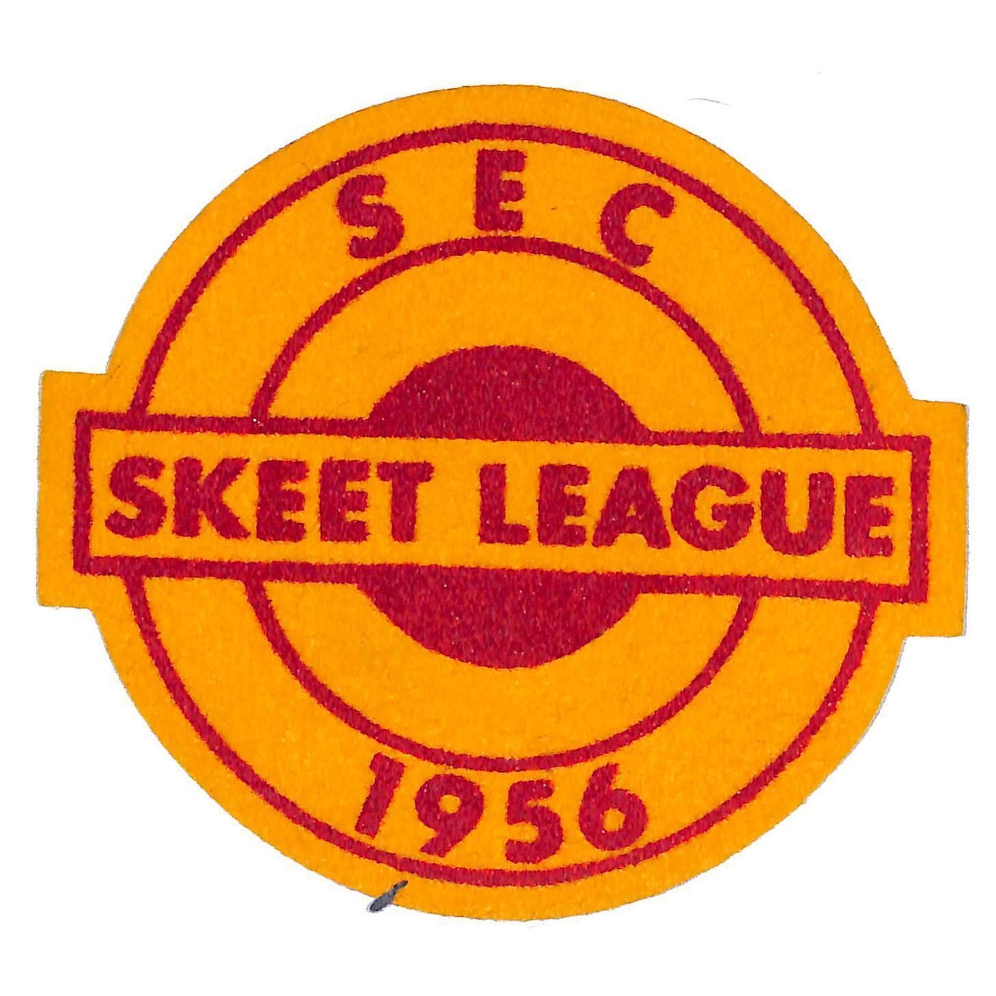 1956 SEC Skeet League Vintage Felt Patch 3 3/4" dia. VGC Scarce - Shooting