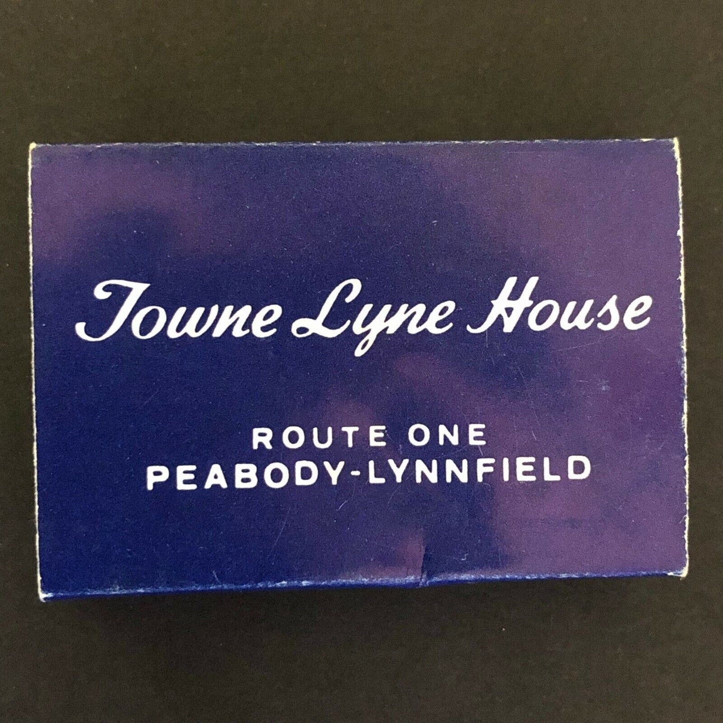 c1990's Wooden Matchboxes Matchbooks "Town Lyne House" Peabody-Lynnfield, MA