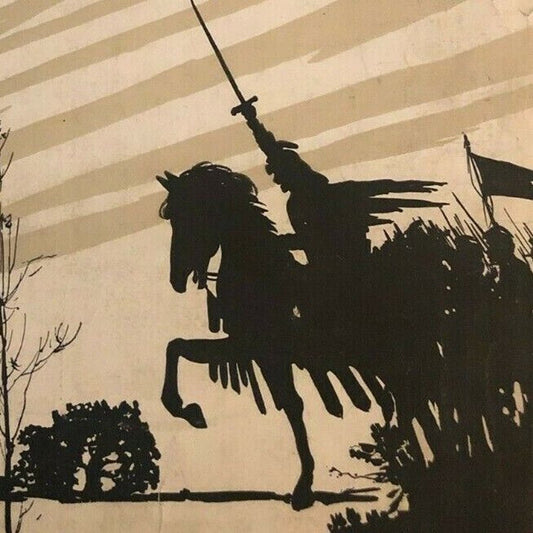 Vintage WWI Sheet Music "Joan Of Arc They Are Calling You" Horseback Silhouette