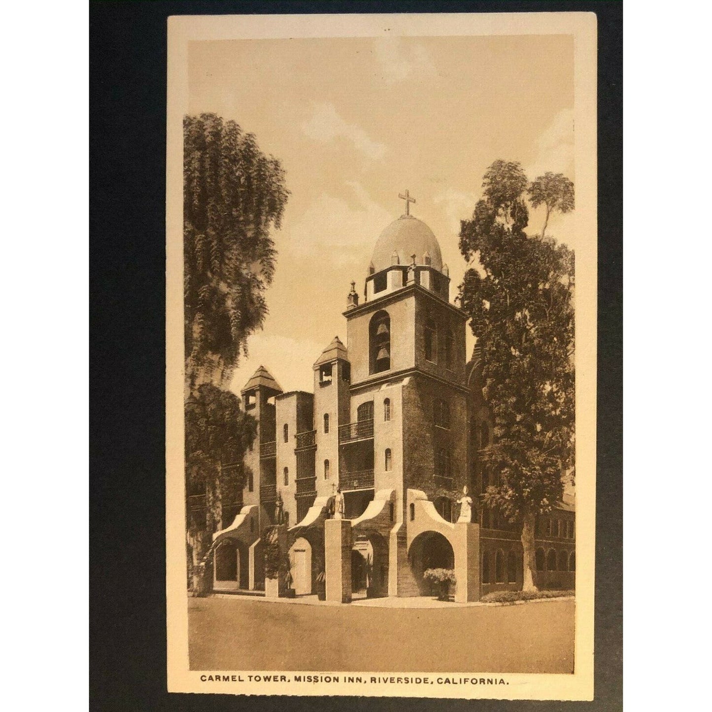 Vintage Postcard - Carmel Tower Mission Inn Riverside, California