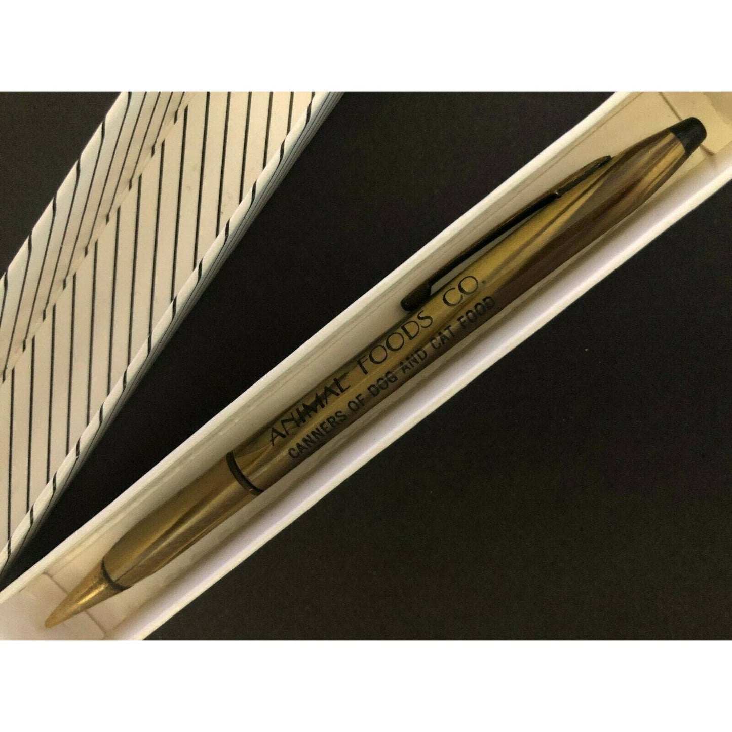 c1940's-50's Animal Foods Co. Houston & San Jose Mechanical Advertising Pencil