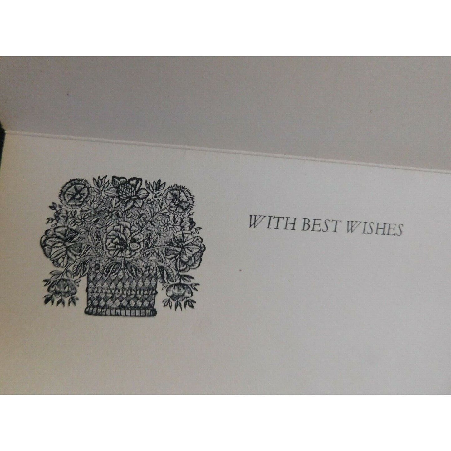 Hugh Evelyn "Best Wishes" Card Drawn by Roy Cross - 1917 S.E. 5 c1962?