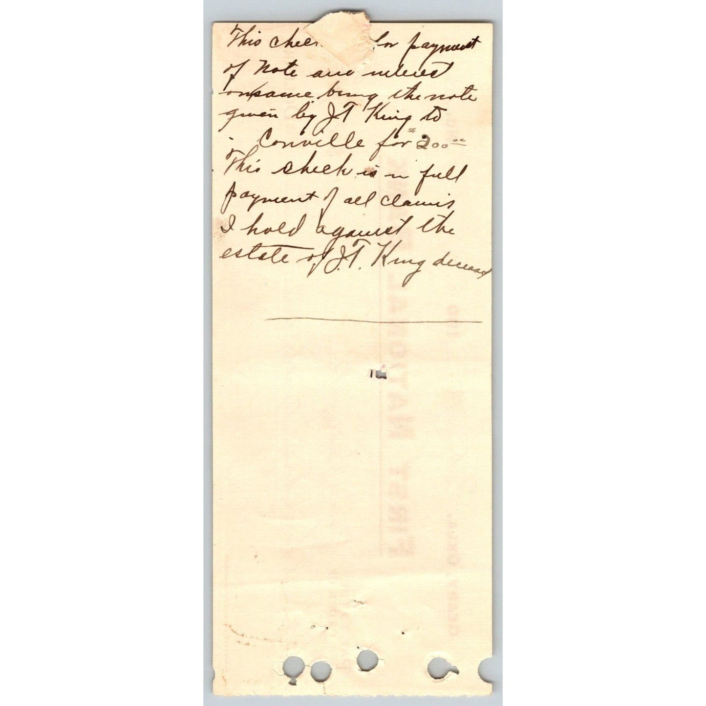 Geary, OK 1906 Territorial First National Bank Check