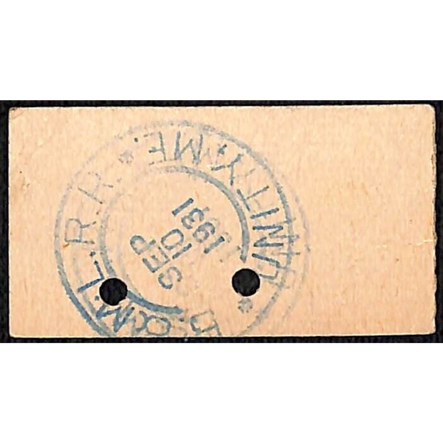1931 Belfast and Moosehead Lake Railroad Return Ticket Unity, ME #356