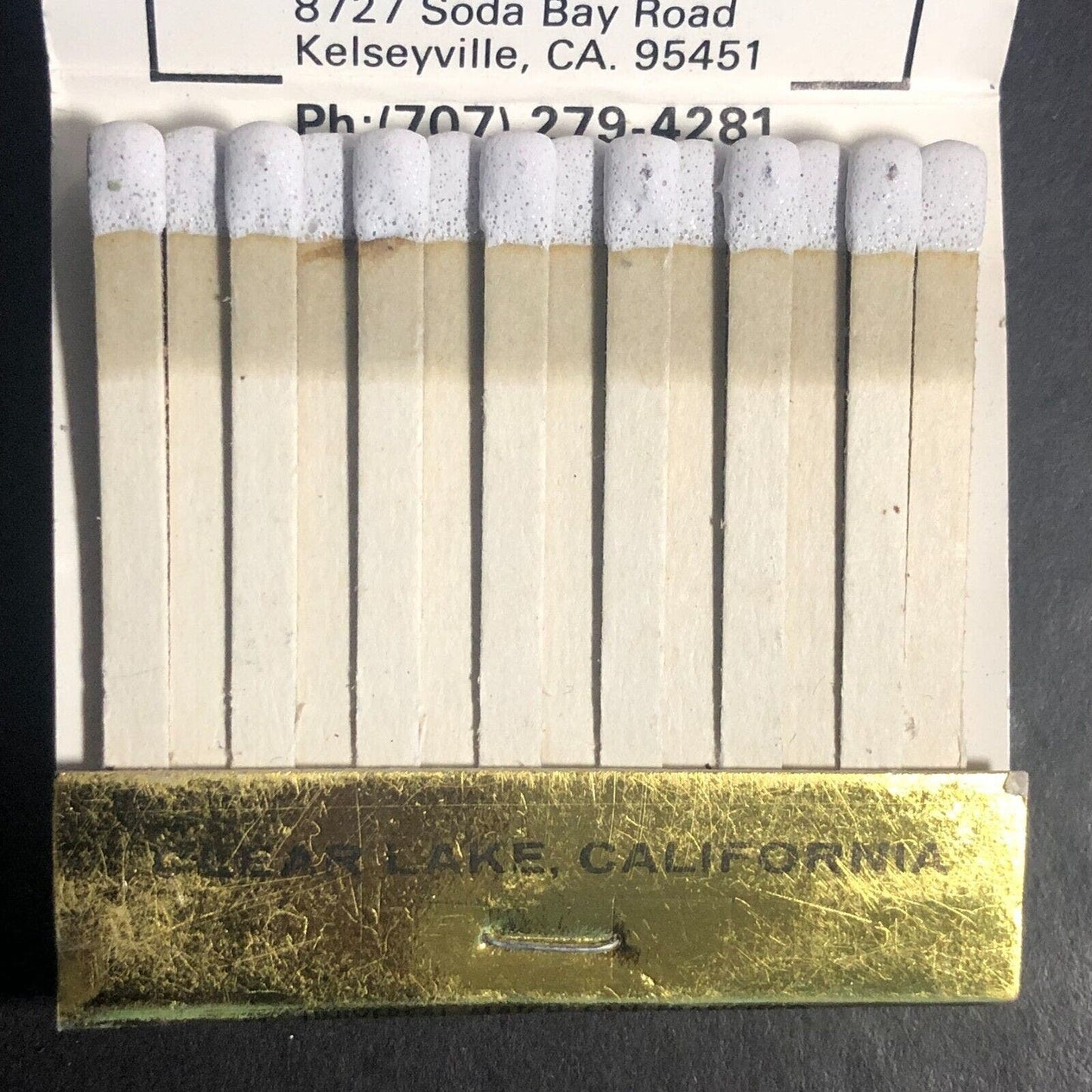 Kelseyville, CA Konocti Harbor Resort & Spa Full Matchbook c1980's-90's